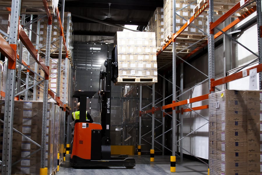 TPS Healthcare Fork Lift in Use